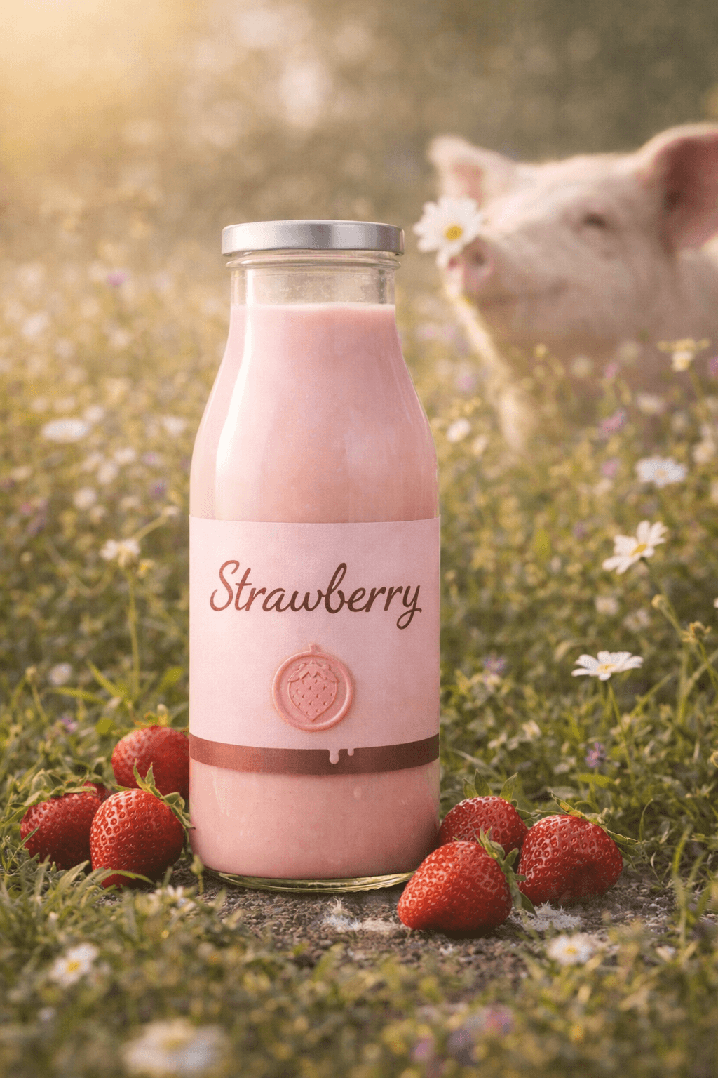 Strawberry Pig Milk